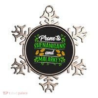 Prone To Shenanigans And Malarkey Leprechaun Funny Ireland Irish Gift Ornament thumb 0