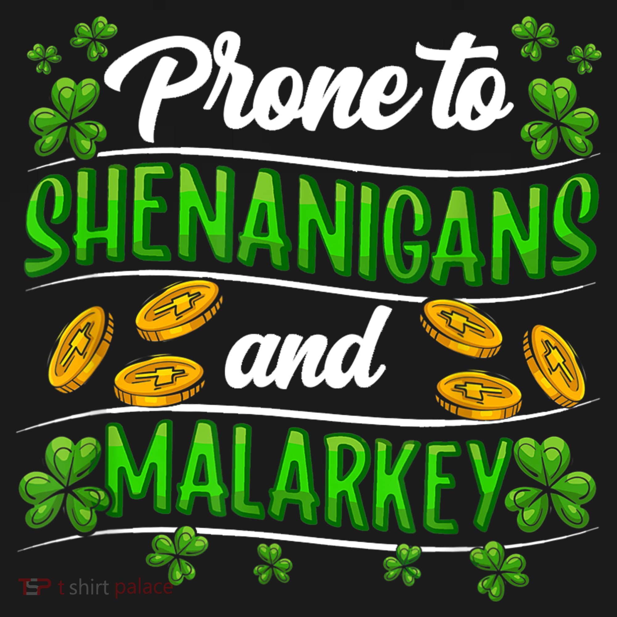 Prone To Shenanigans And Malarkey Leprechaun Funny Ireland Irish Gift Women's Tank Top