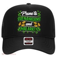 Prone To Shenanigans And Malarkey Leprechaun Funny Ireland Irish Gift Hat thumb 0