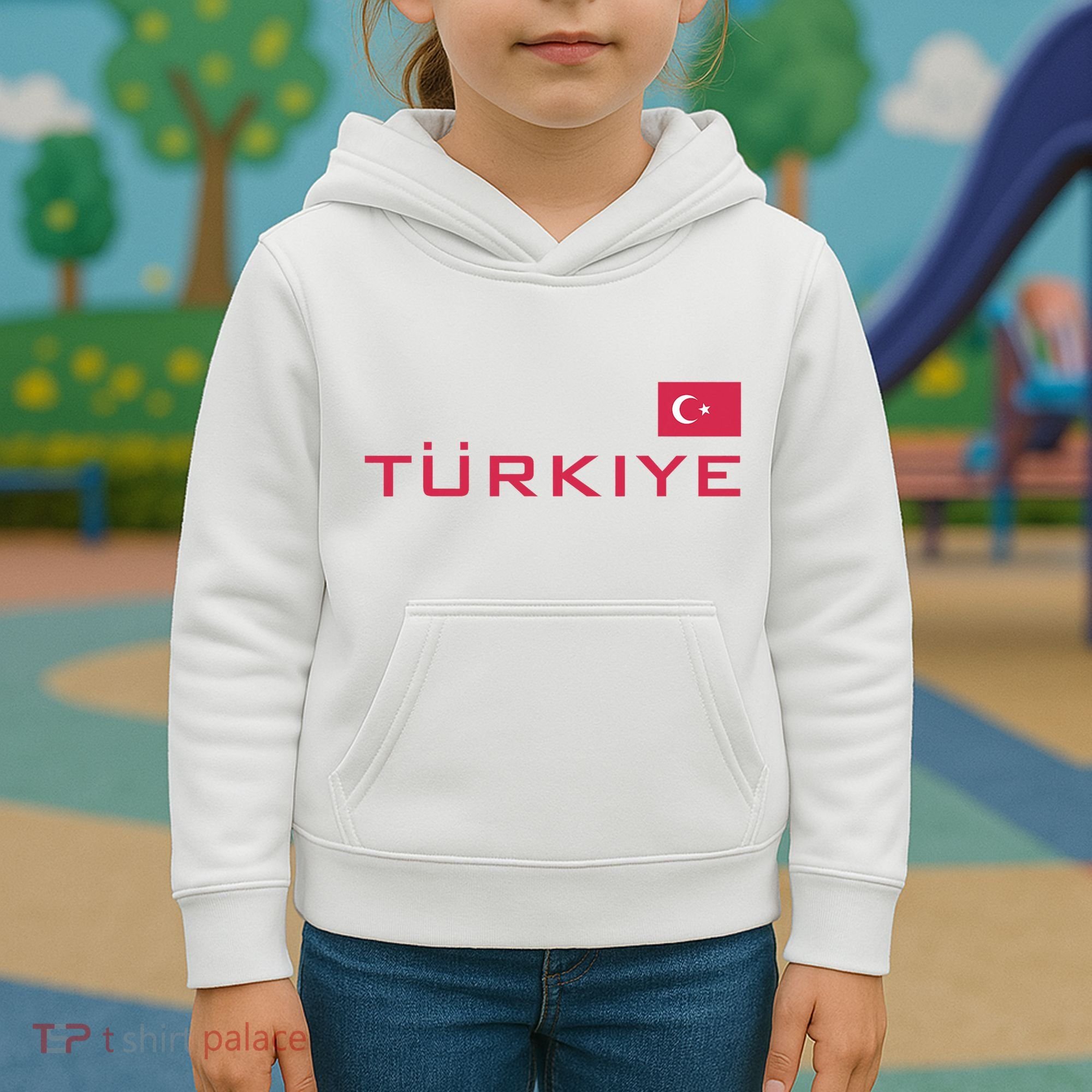 Proud Turkish Shooting Team Sport Turkiye Shooting Kids Hoodie