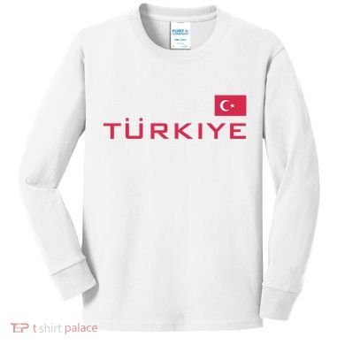 Proud Turkish Shooting Team Sport Turkiye Shooting Kids Long Sleeve Shirt