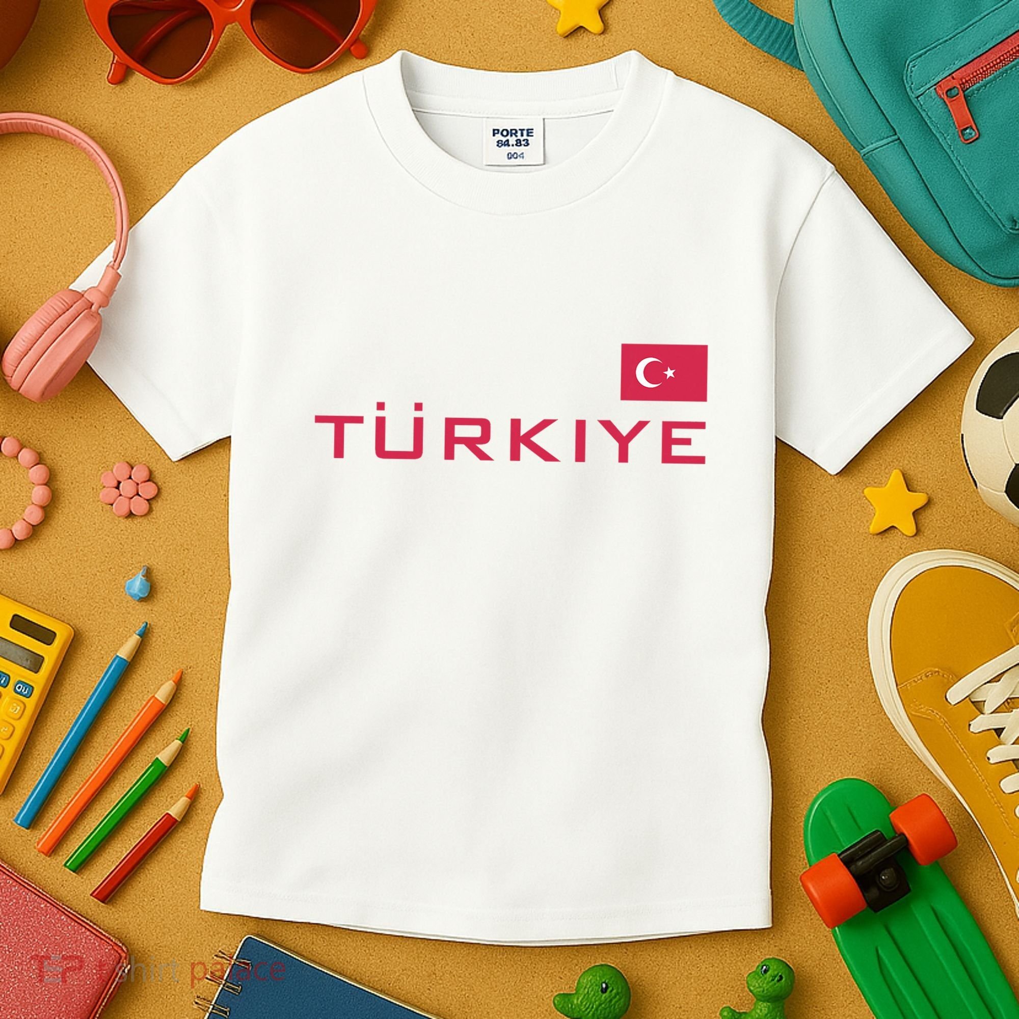 Proud Turkish Shooting Team Sport Turkiye Shooting Kids T-Shirt