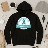 PTSD Awareness Hope Support Love Hoodie thumb 3