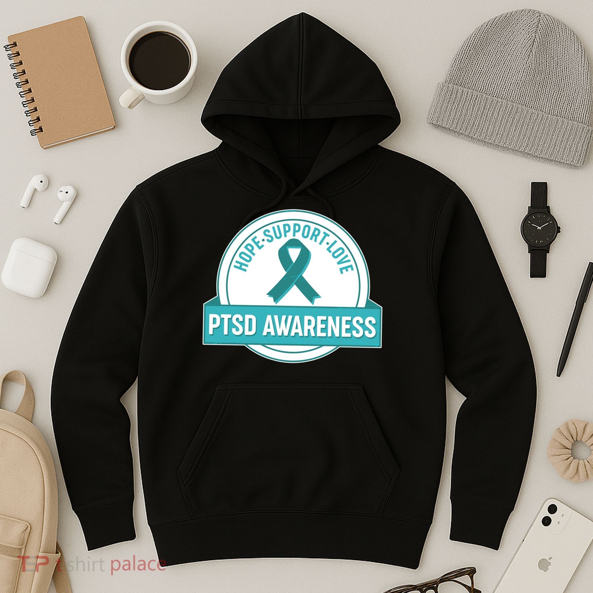 PTSD Awareness Hope Support Love Hoodie