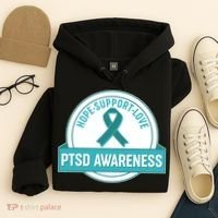 PTSD Awareness Hope Support Love Hoodie thumb 4