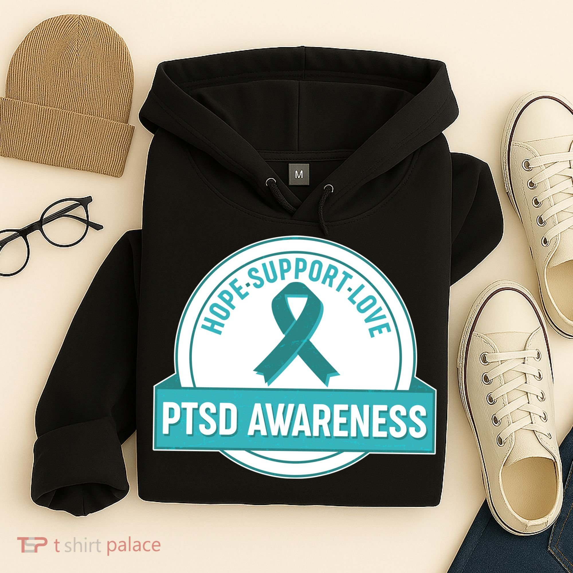 PTSD Awareness Hope Support Love Hoodie
