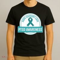 PTSD Awareness Hope Support Love T-Shirt thumb 3