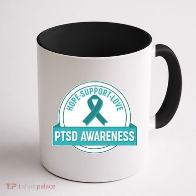 PTSD Awareness Hope Support Love Coffee Mug back