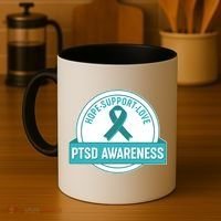 PTSD Awareness Hope Support Love Coffee Mug thumb 4