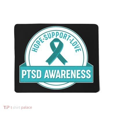 PTSD Awareness Hope Support Love Mousepad