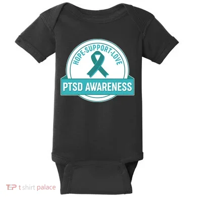 PTSD Awareness Hope Support Love Baby Bodysuit