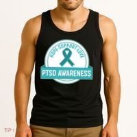 PTSD Awareness Hope Support Love Tank Top thumb 3