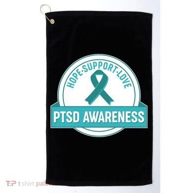 PTSD Awareness Hope Support Love Golf Towel