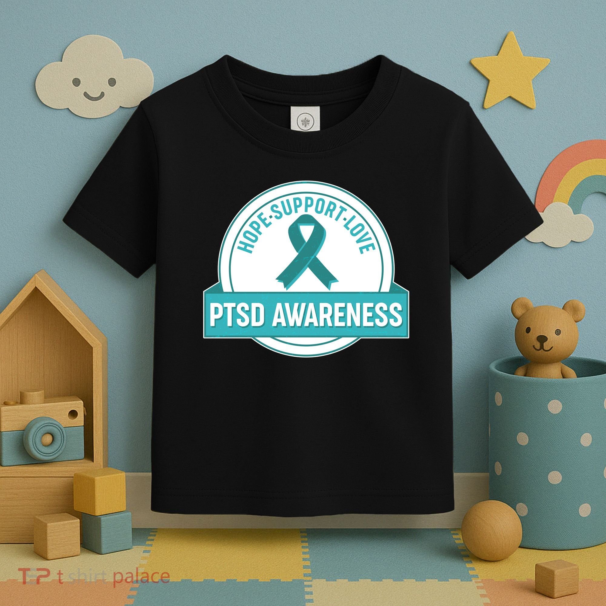 PTSD Awareness Hope Support Love Toddler T-Shirt