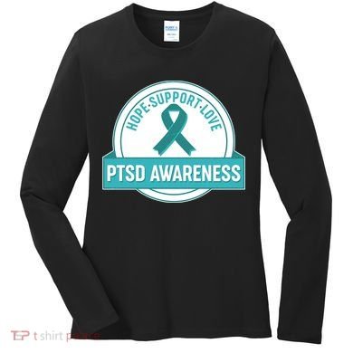 PTSD Awareness Hope Support Love Women's Long Sleeve Shirt