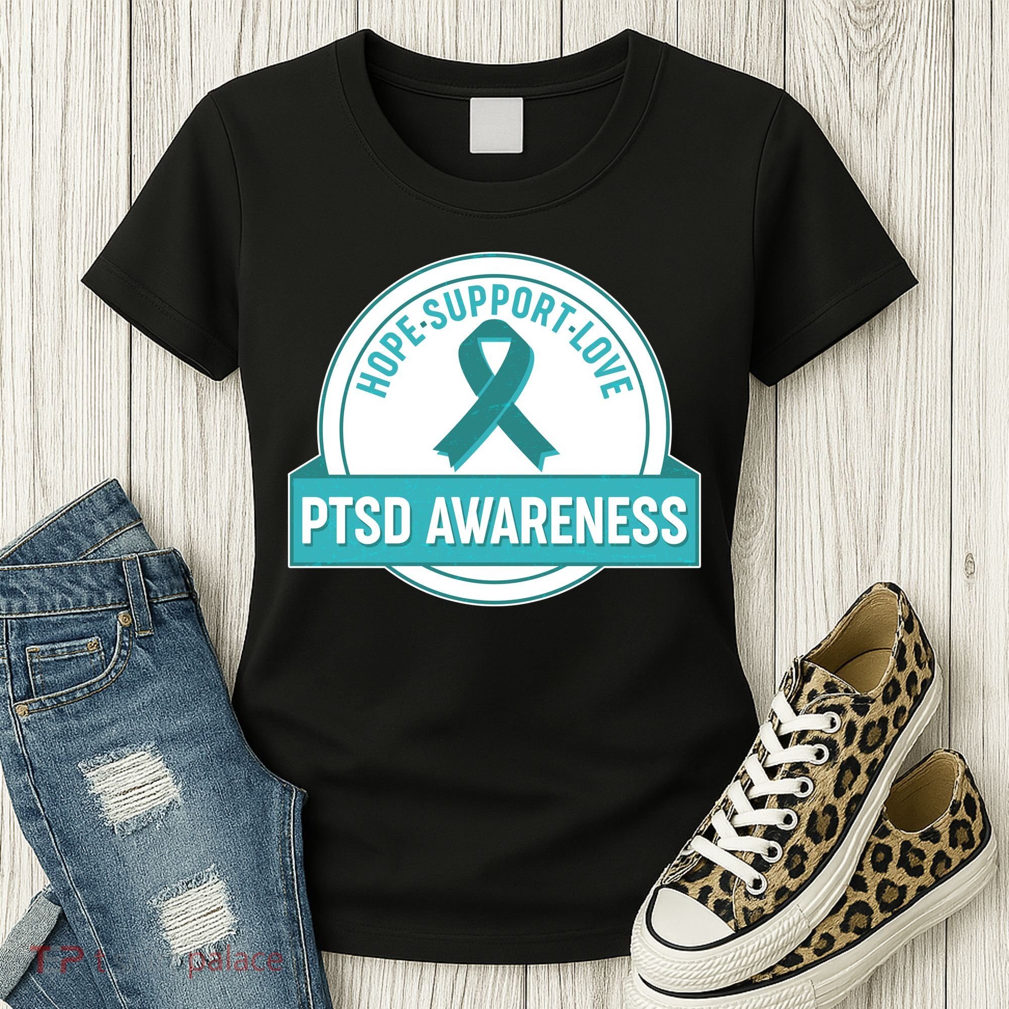 PTSD Awareness Hope Support Love Women's T-Shirt
