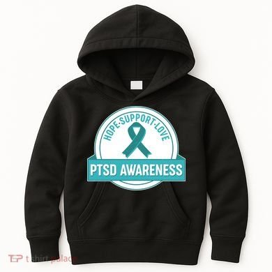 PTSD Awareness Hope Support Love Kids Hoodie