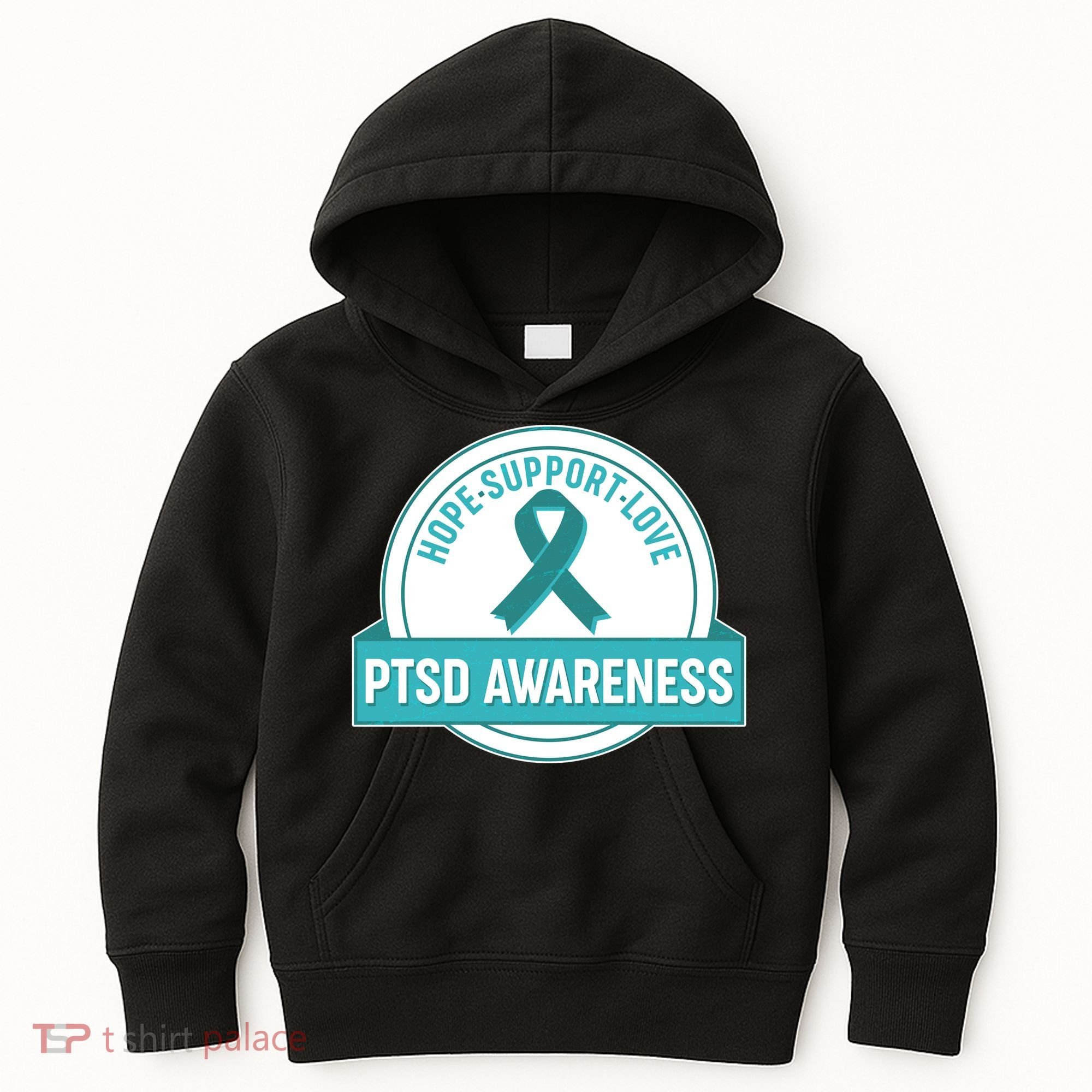 PTSD Awareness Hope Support Love Kids Hoodie