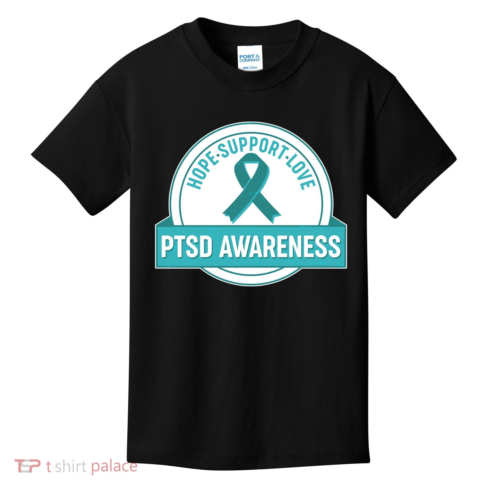 PTSD Awareness Hope Support Love Kids T-Shirt