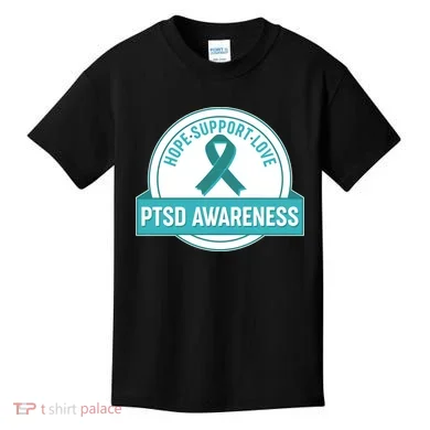 PTSD Awareness Hope Support Love Kids T-Shirt