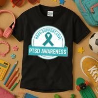 PTSD Awareness Hope Support Love Kids T-Shirt thumb 3