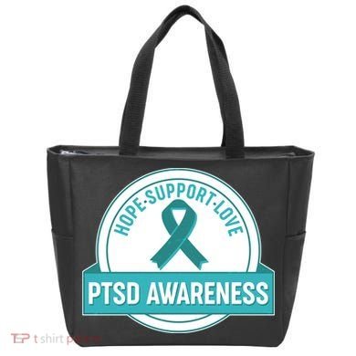 PTSD Awareness Hope Support Love Tote Bag