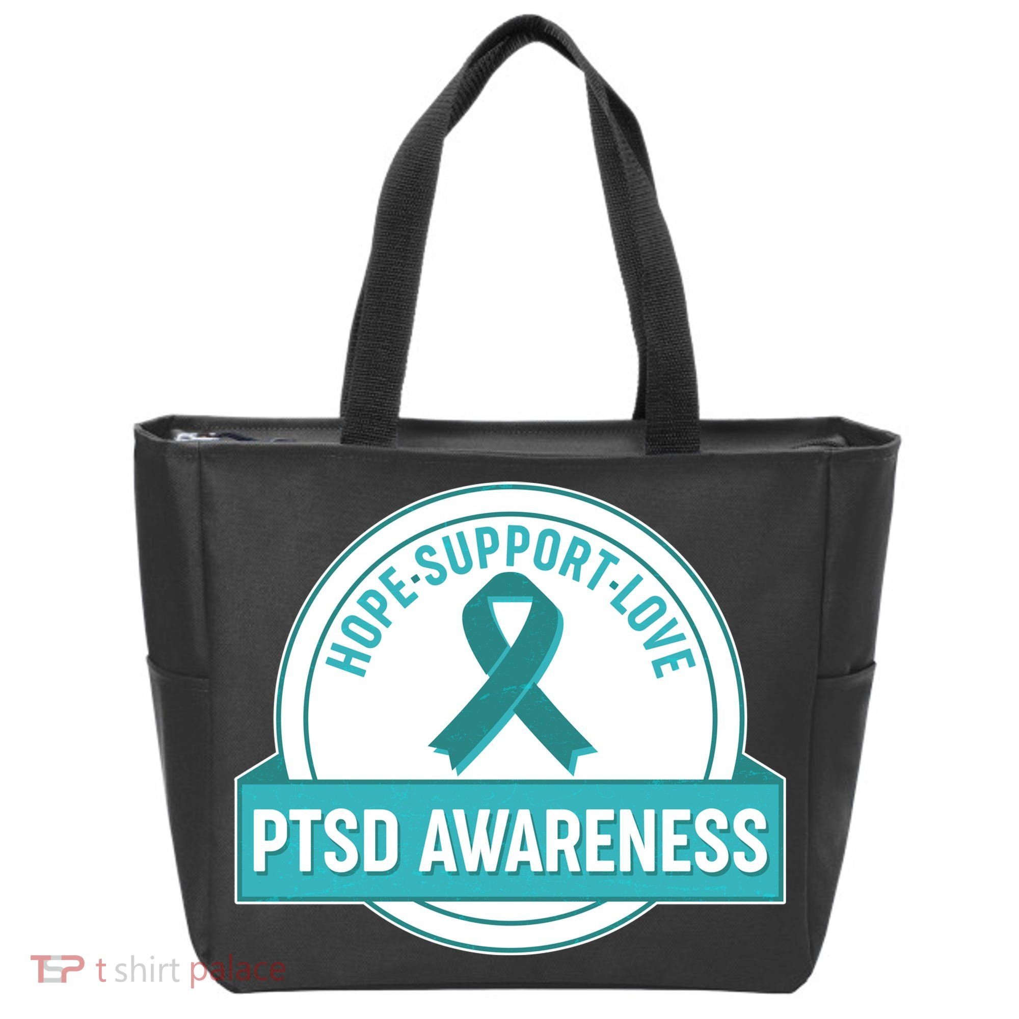 PTSD Awareness Hope Support Love Tote Bag