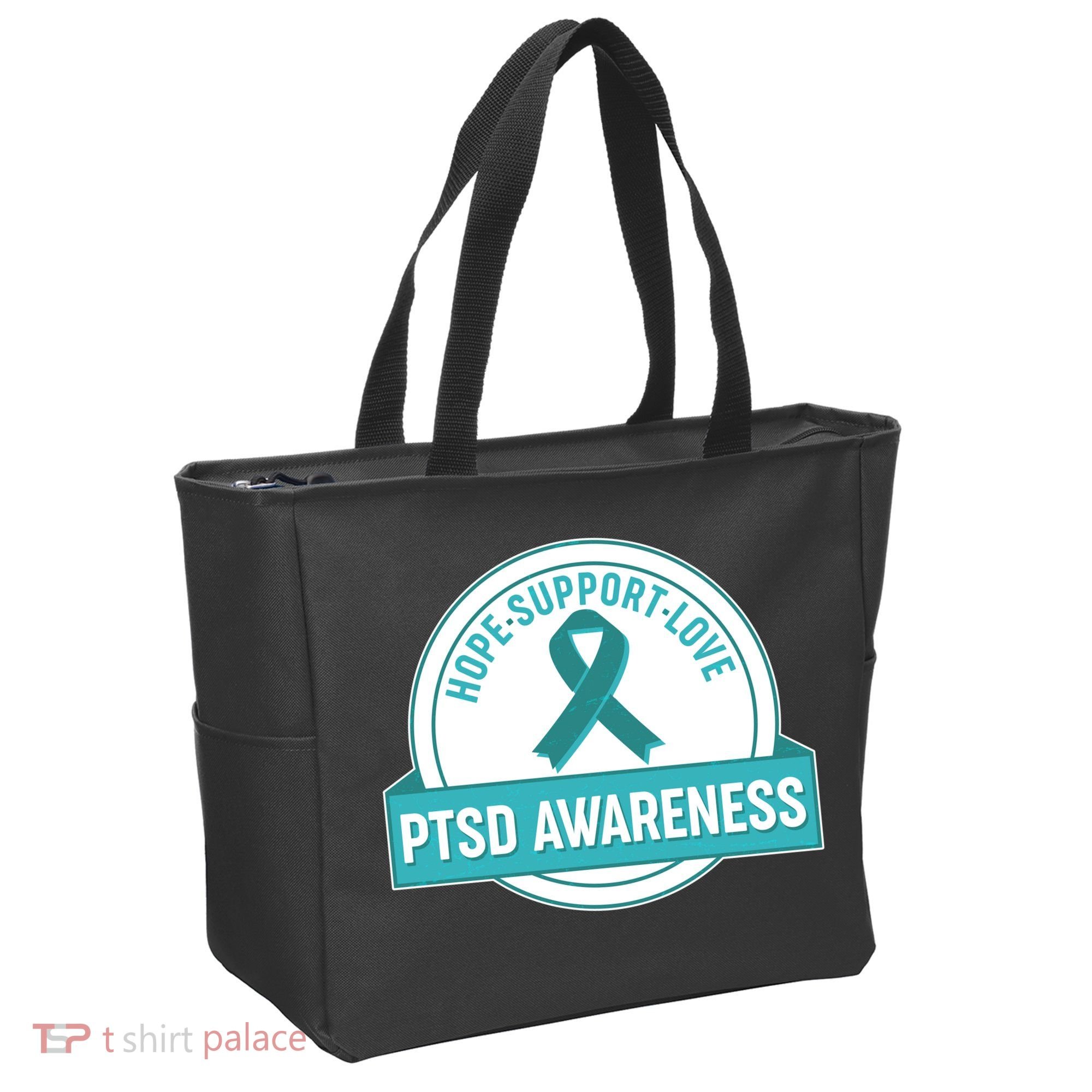 PTSD Awareness Hope Support Love Tote Bag