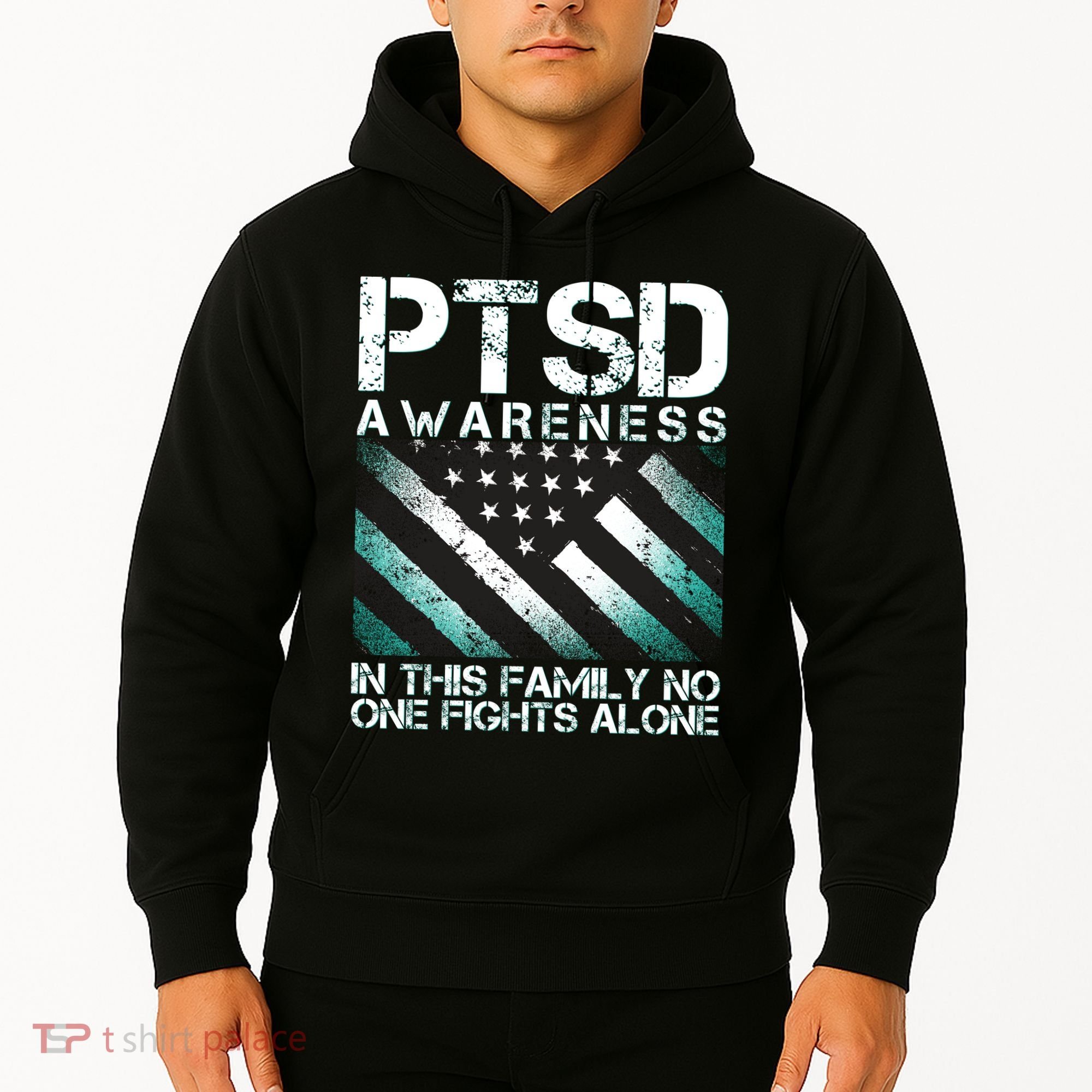 PTSD Awareness In This Family No One Fights Alone Hoodie