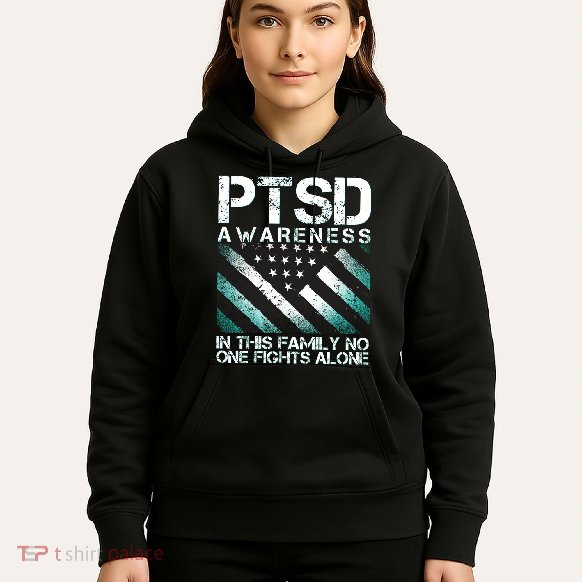 PTSD Awareness In This Family No One Fights Alone Hoodie