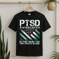 PTSD Awareness In This Family No One Fights Alone T-Shirt thumb 2