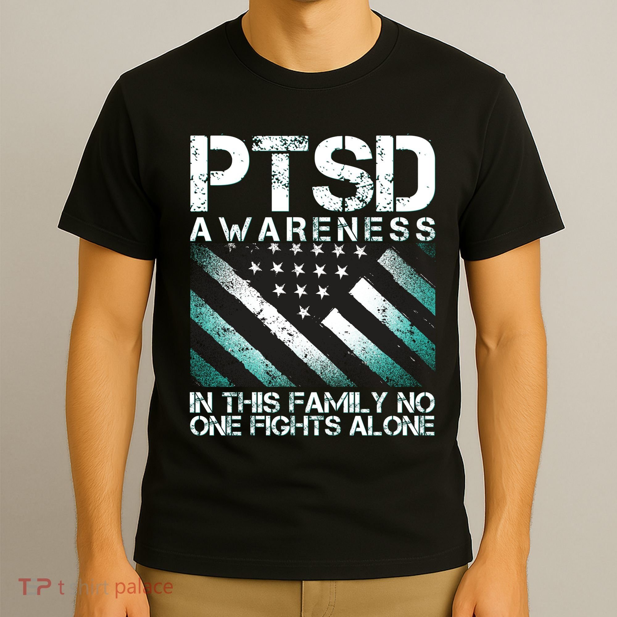 PTSD Awareness In This Family No One Fights Alone T-Shirt