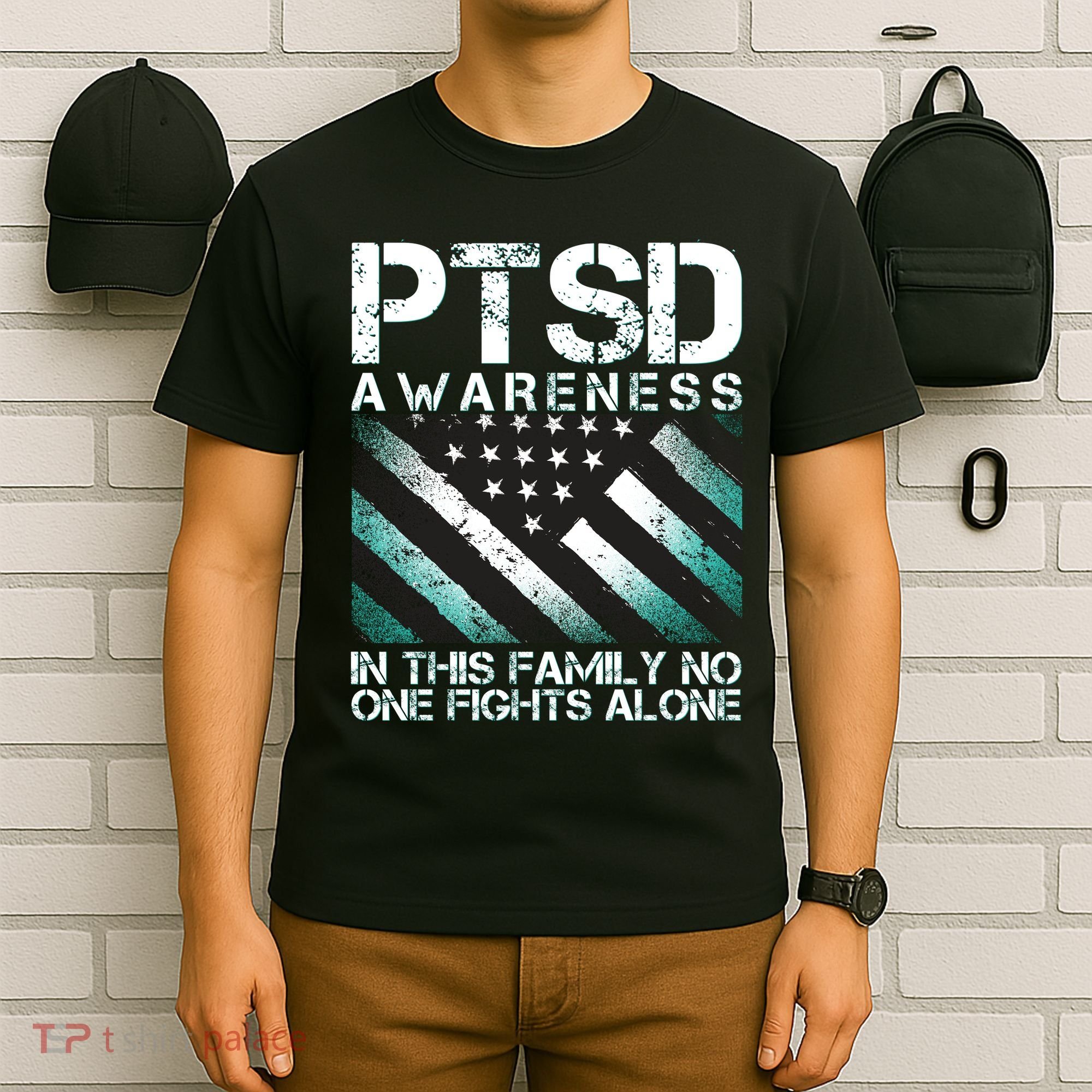 PTSD Awareness In This Family No One Fights Alone T-Shirt
