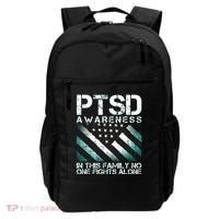 PTSD Awareness In This Family No One Fights Alone Backpack thumb 0
