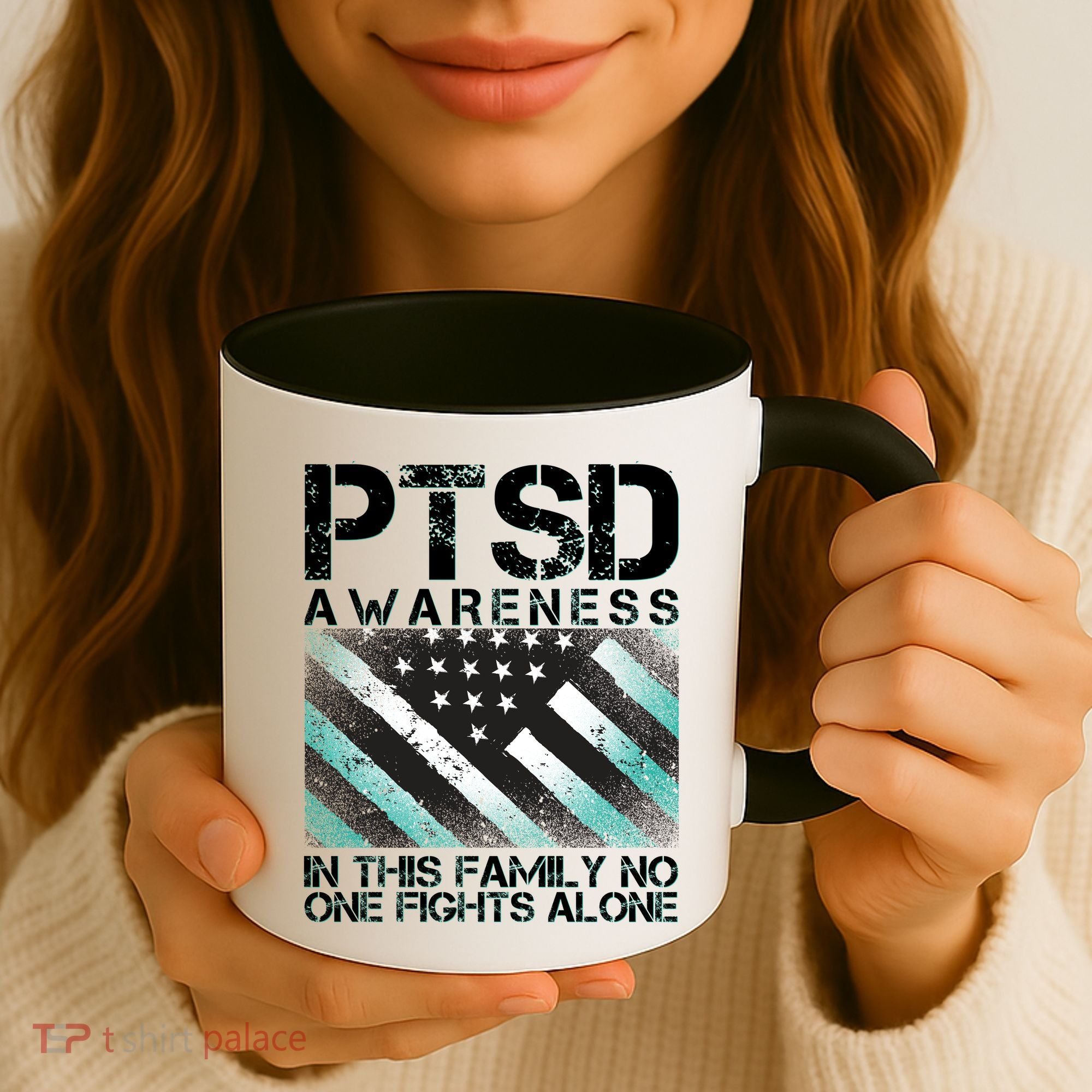 PTSD Awareness In This Family No One Fights Alone Coffee Mug
