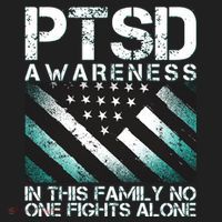 PTSD Awareness In This Family No One Fights Alone Beanie thumb 2
