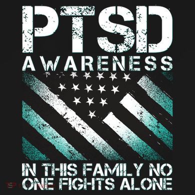 PTSD Awareness In This Family No One Fights Alone Baby Long Sleeve Bodysuit