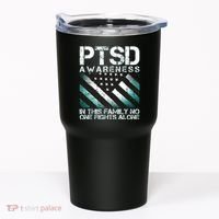 PTSD Awareness In This Family No One Fights Alone Tumbler thumb 0