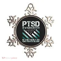 PTSD Awareness In This Family No One Fights Alone Ornament thumb 0