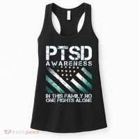 PTSD Awareness In This Family No One Fights Alone Women's Tank Top thumb 0