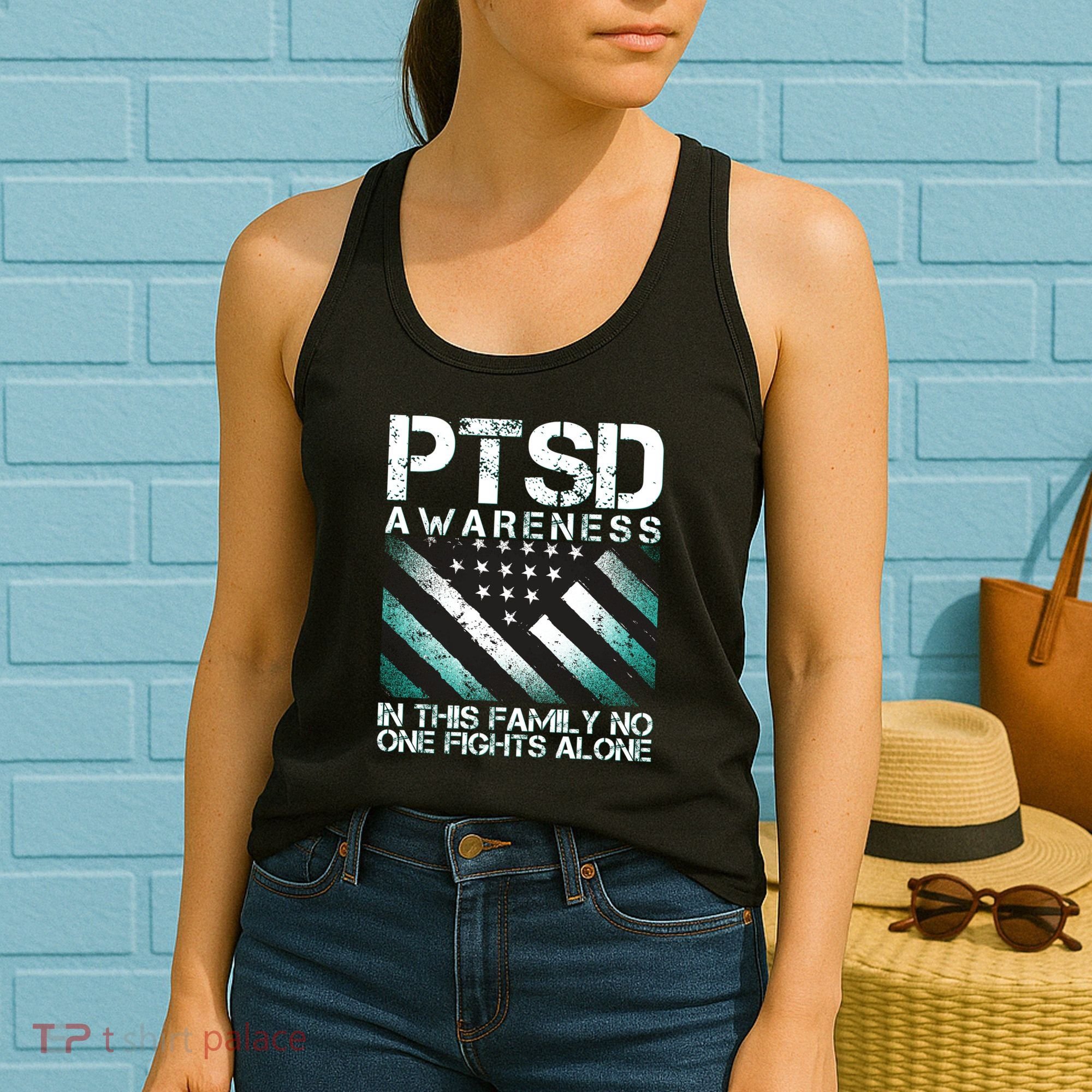 PTSD Awareness In This Family No One Fights Alone Women's Tank Top
