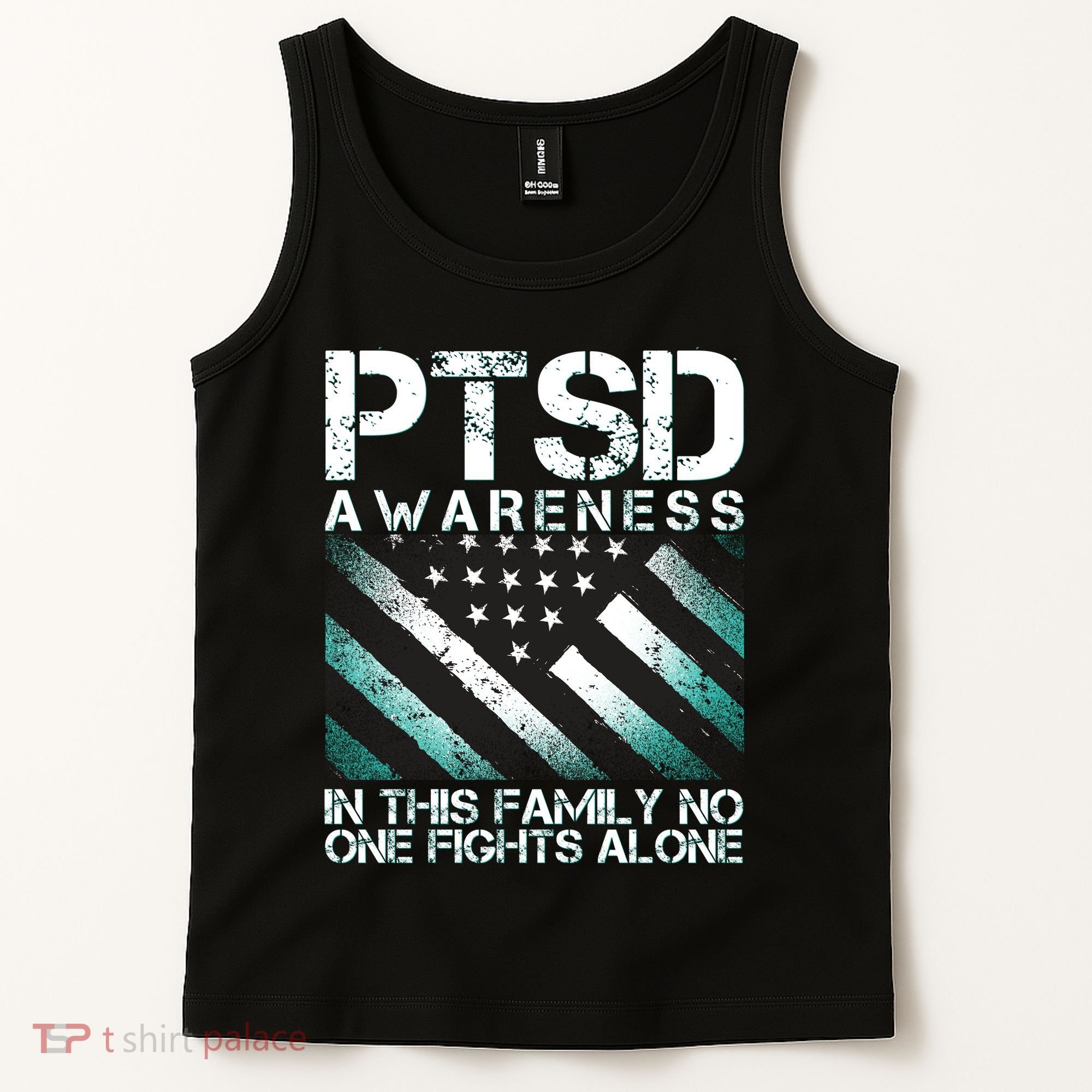 PTSD Awareness In This Family No One Fights Alone Tank Top