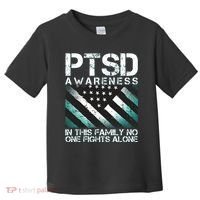 PTSD Awareness In This Family No One Fights Alone Toddler T-Shirt thumb 0