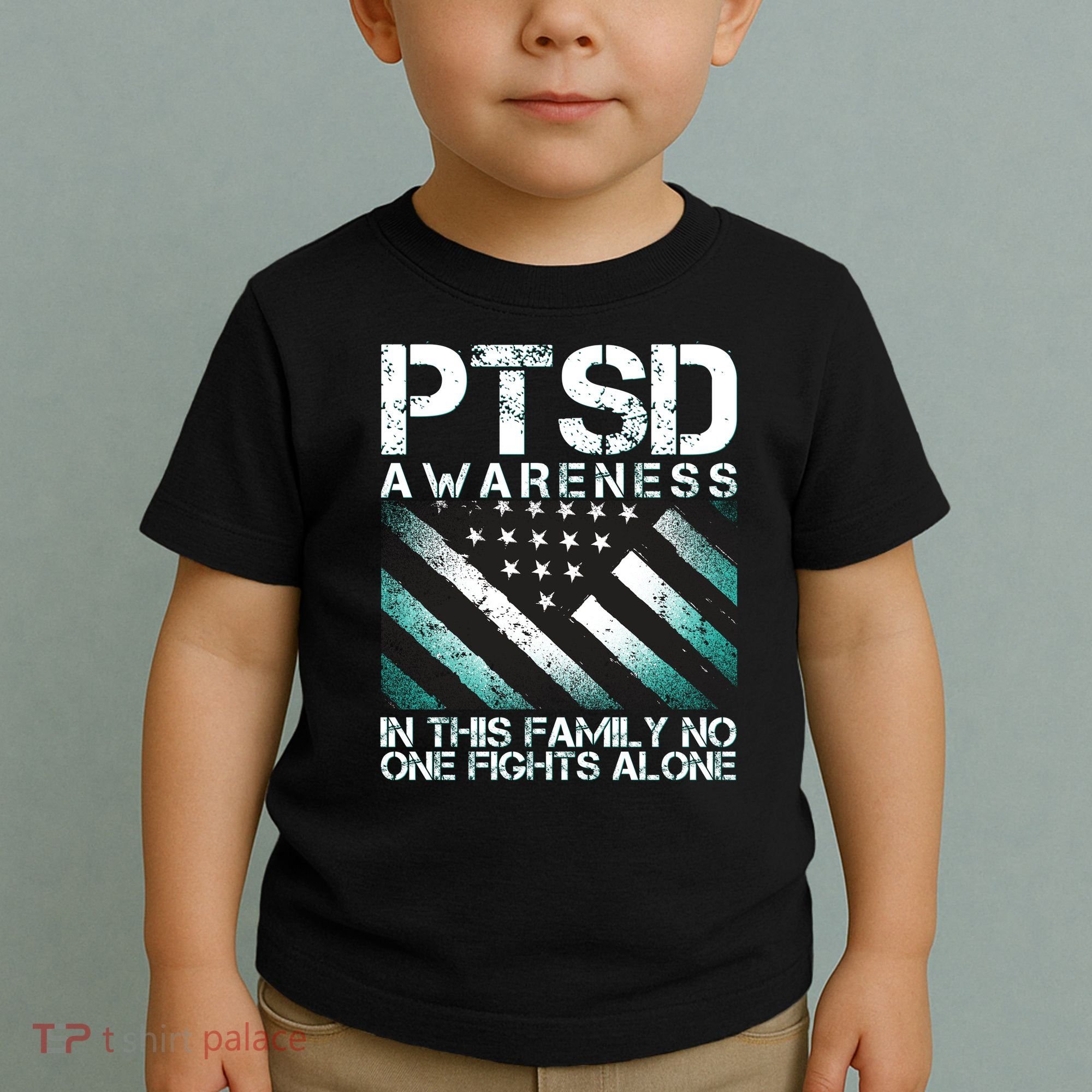 PTSD Awareness In This Family No One Fights Alone Toddler T-Shirt