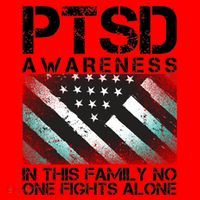 PTSD Awareness In This Family No One Fights Alone Santa Hat thumb 1