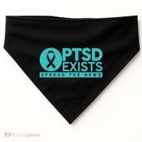 PTSD Exists Spread The News USA-Made Doggie Bandana thumb 0