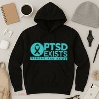 PTSD Exists Spread The News Hoodie thumb 3