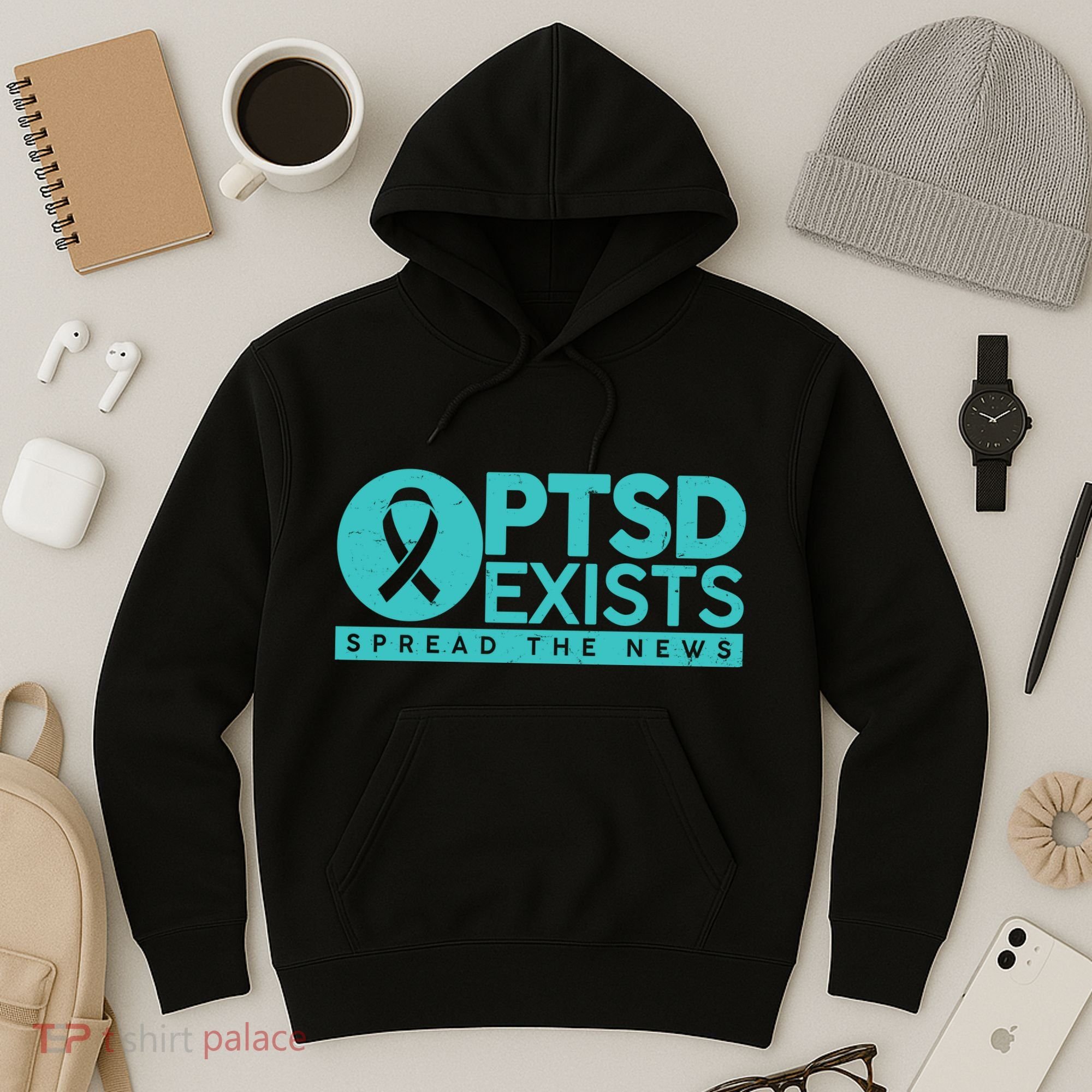 PTSD Exists Spread The News Hoodie