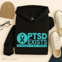 PTSD Exists Spread The News Hoodie thumb 4