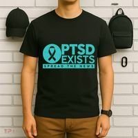 PTSD Exists Spread The News T-Shirt thumb 6